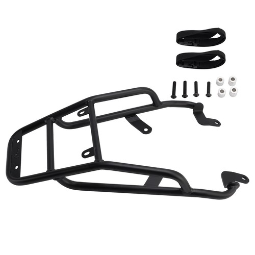 Black rear luggage rack - black,