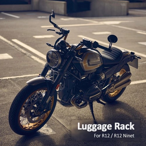 Black rear luggage rack - rear,